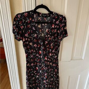 Floral Black Madewell Dress